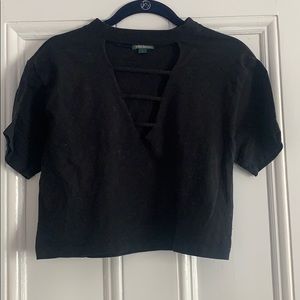 Black Wild Fable V-neck Tee